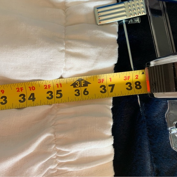 EUC Della Pants - Dallas Daws, white linen trousers pants, extra large, like new - Picture 13 of 13